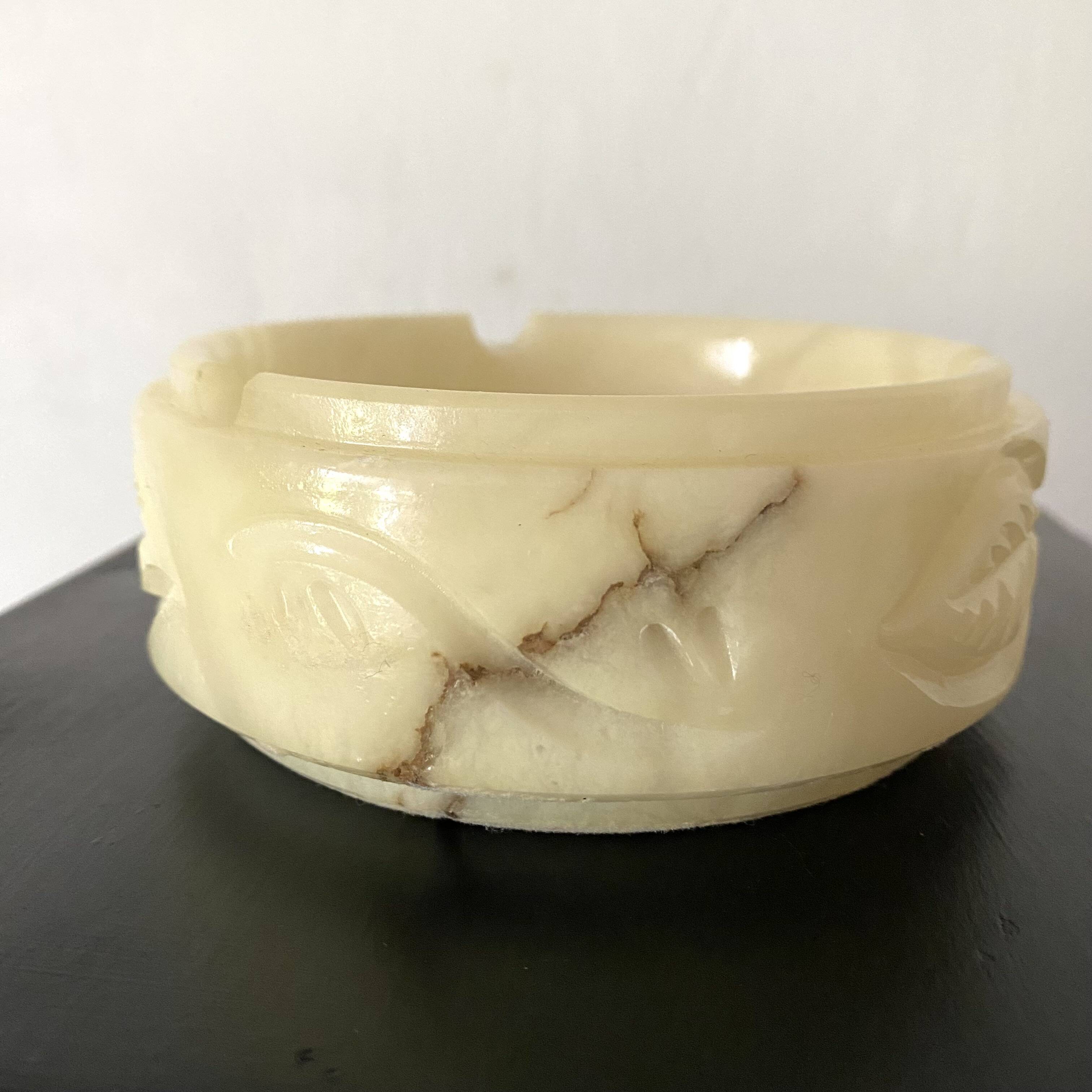 Vintage alabaster ashtray