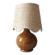 Lampe Gaston en céramique marron