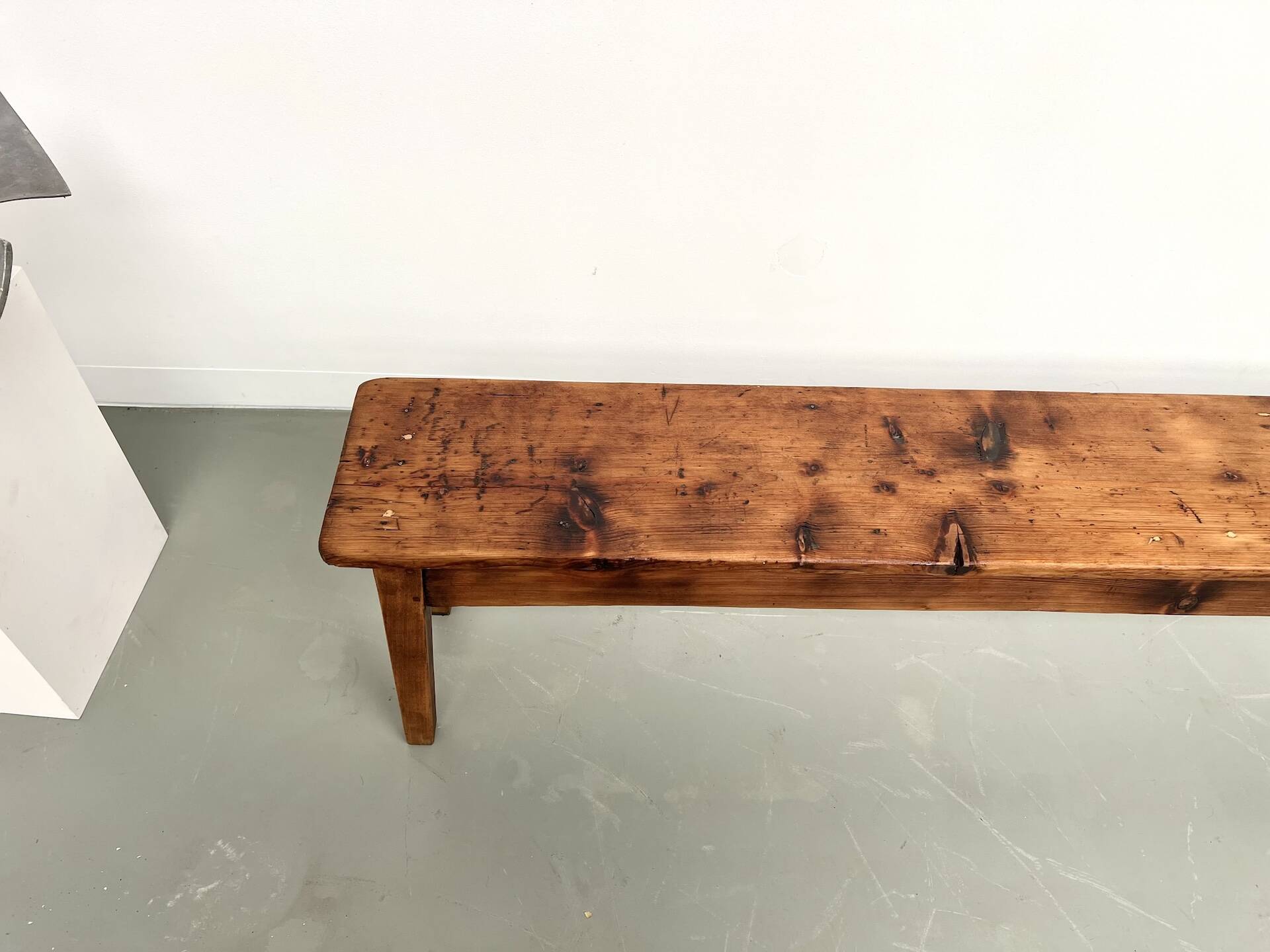 Banc de ferme en pin des années 50