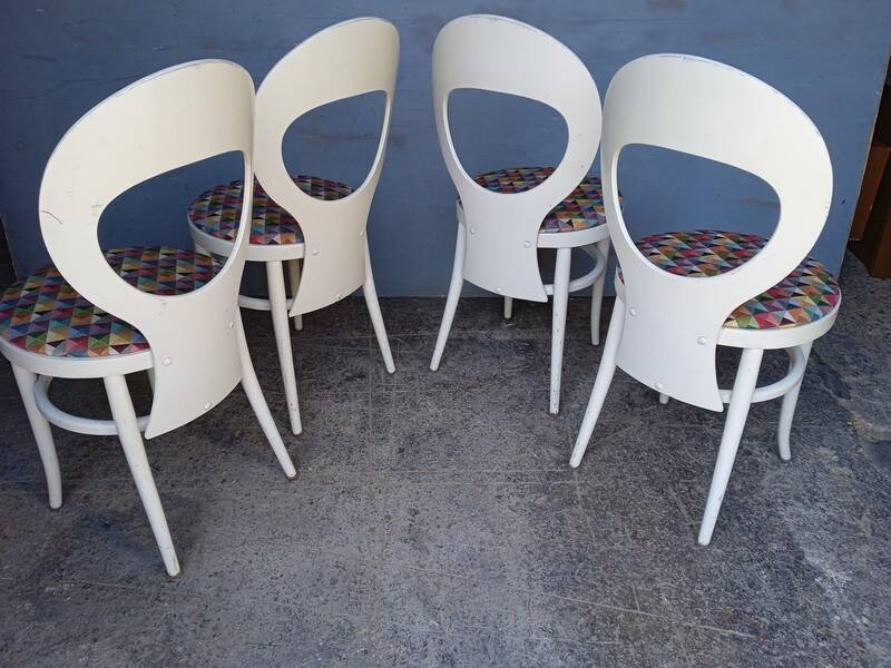 Baumann 4 chairs seagull vintage design
