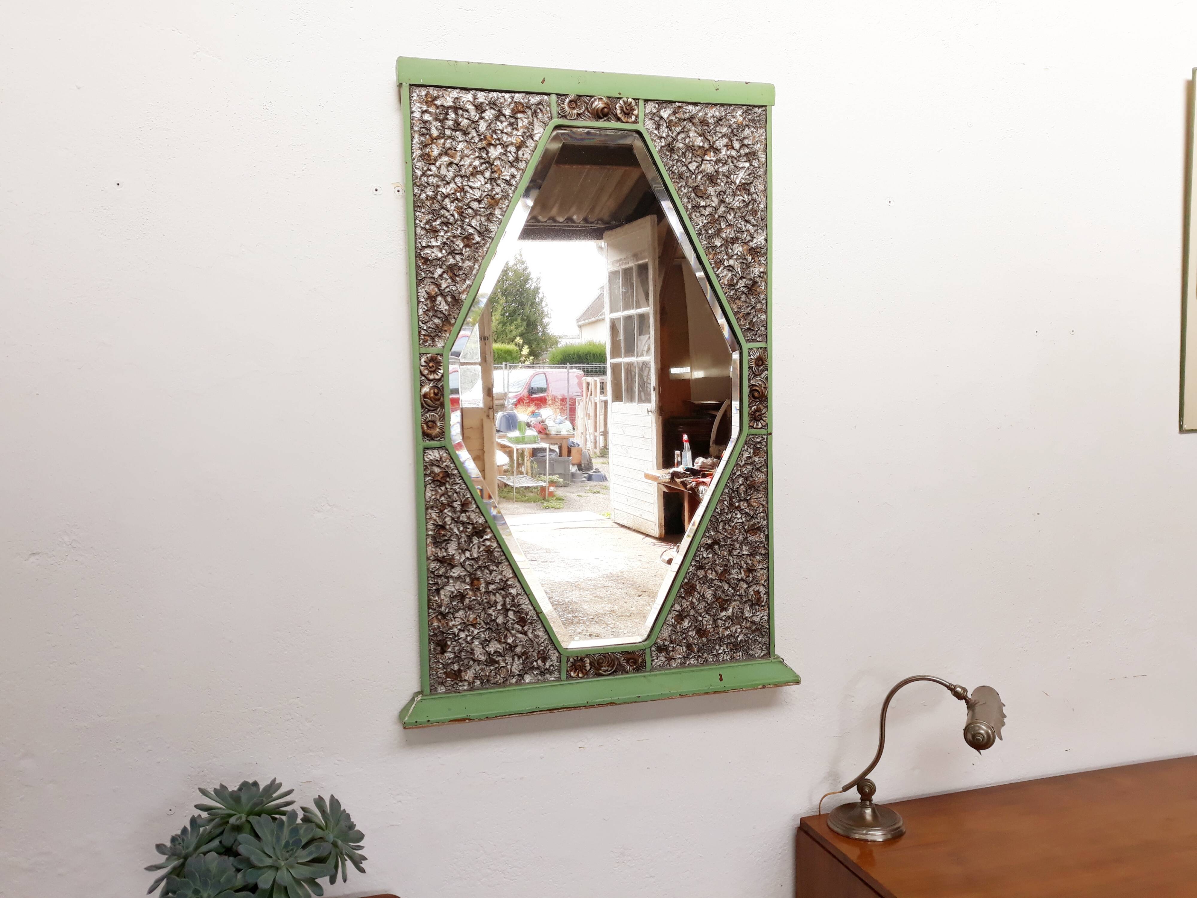 Art Deco mirror 107 x 65cm