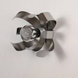 Chrome flower wall light