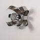 Applique fleur chrome