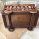 Small wicker wheeled cart