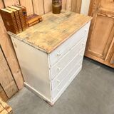 Old 4-drawer chest of drawers, original patina