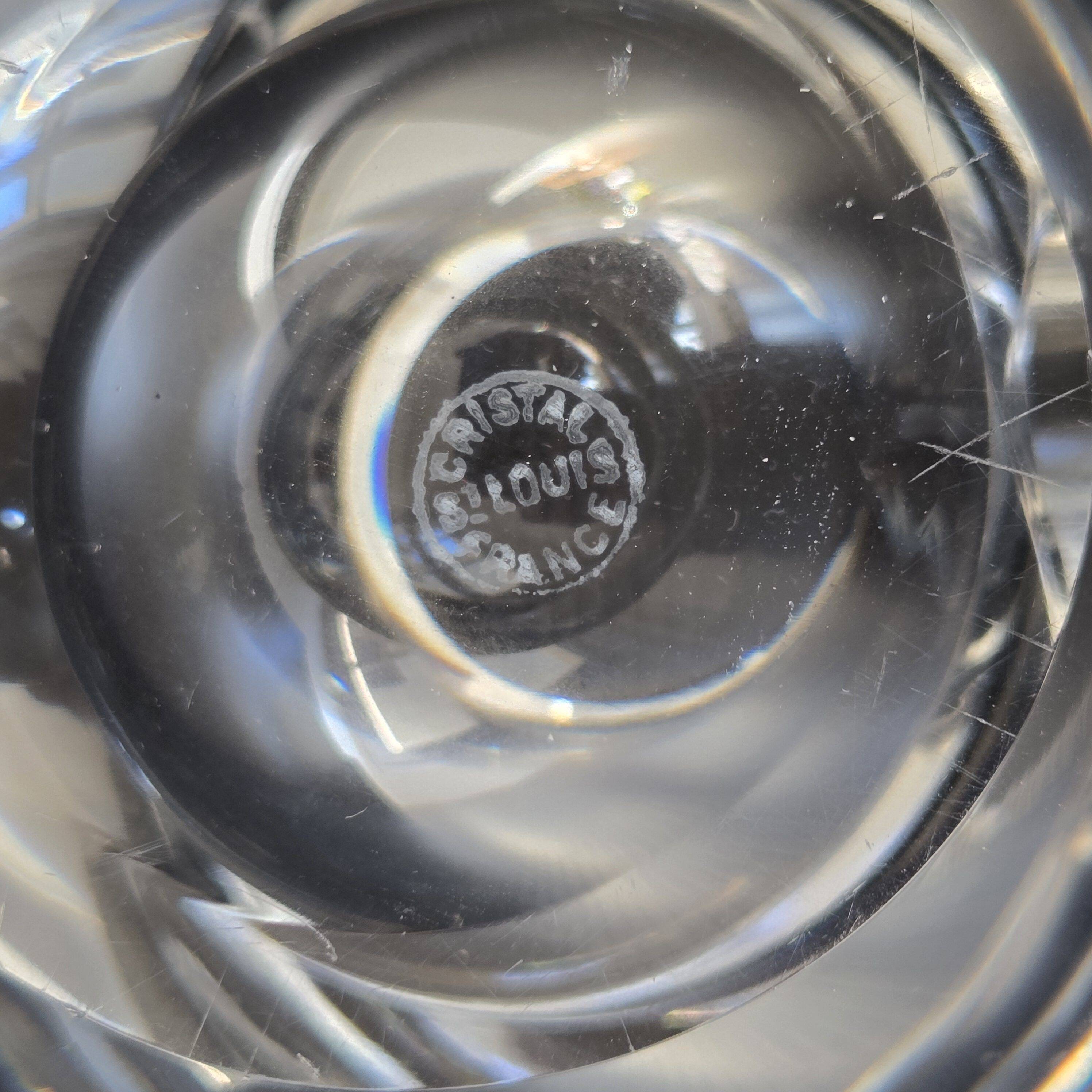 Cendrier vintage en cristal de Saint-Louis