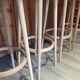 Suite of 4 Baumann stools in raw wood