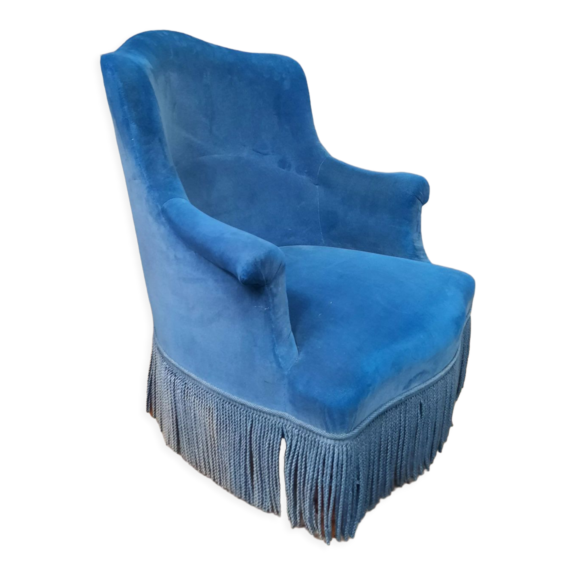 Faiteuil crapaud  bleu