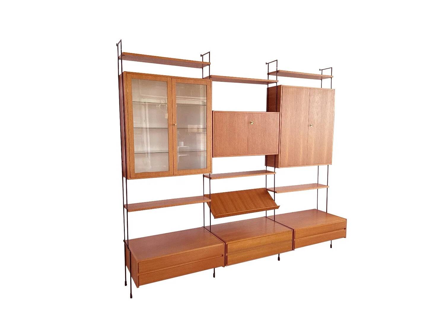 Hilker Omnia walnut wall system – 1960s
