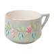 tasse à thé digoin décor fleurs et papillons liseré doré