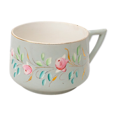 tea cup digoin decoration flowers and butterflies golden border