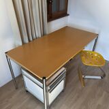 USM Haller desk in natural varnished beech veneer