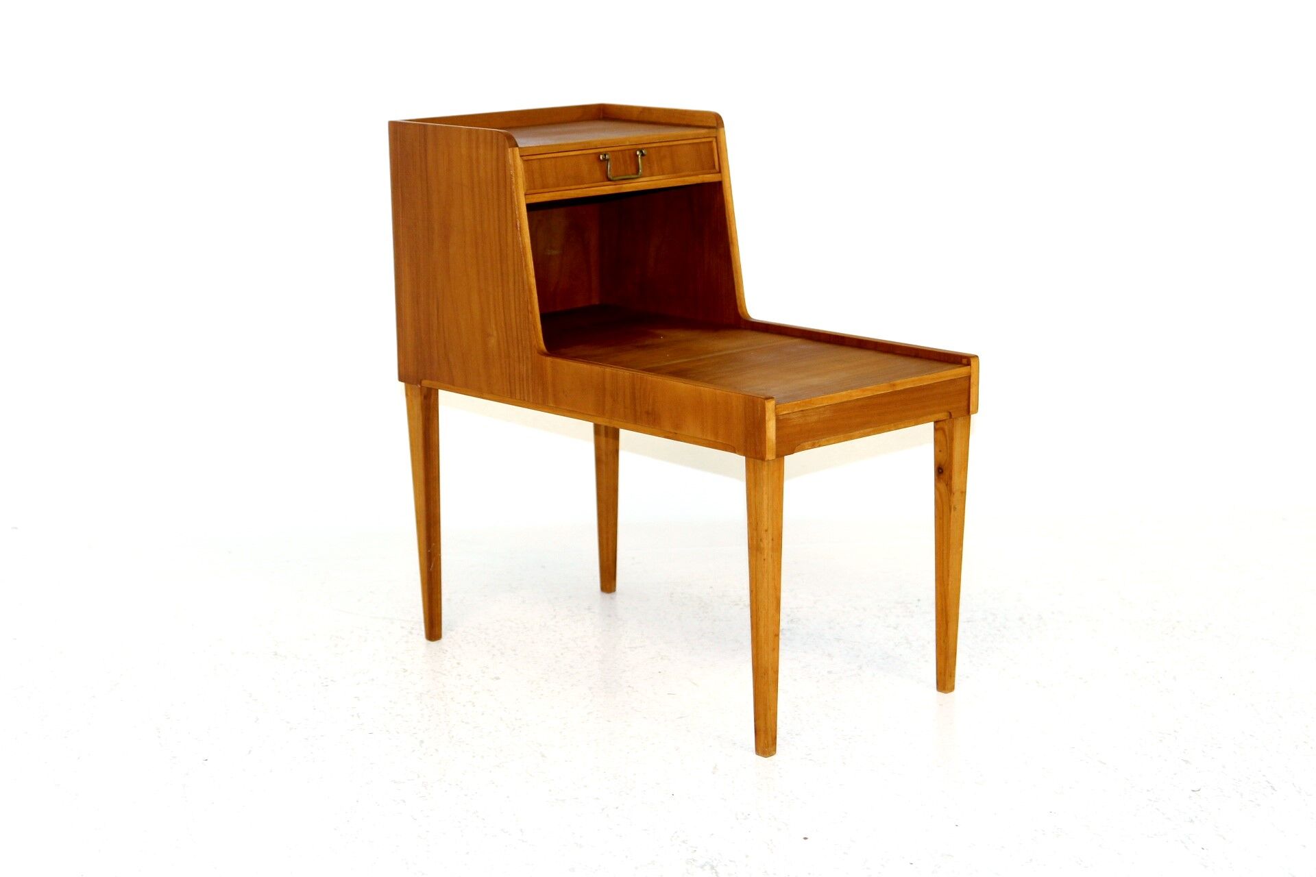 Walnut bedside table, Sweden, 1950