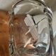 Daum nancy transparent white vase