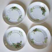 Limoges Christmas saucers