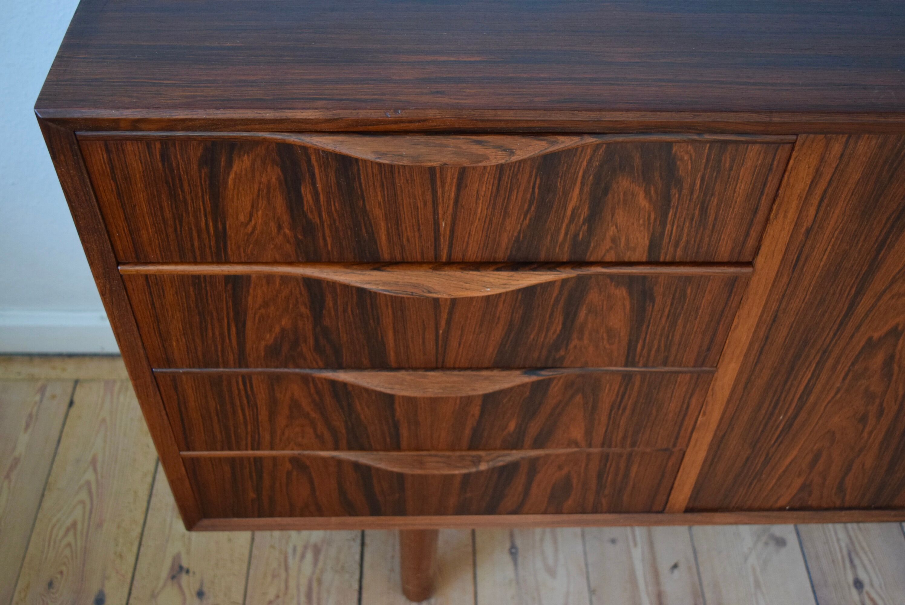 Danish rosewood sideboard by Erling Torvits for Klim Møbelfabrik, 1960s