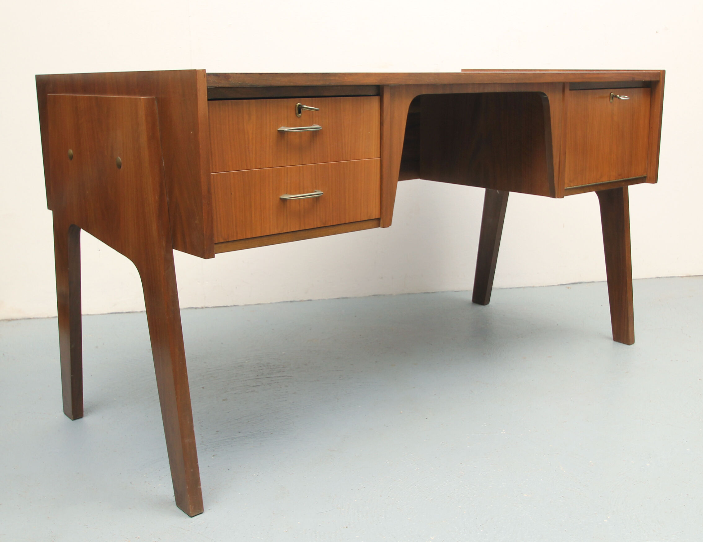 1950s desk in walnut