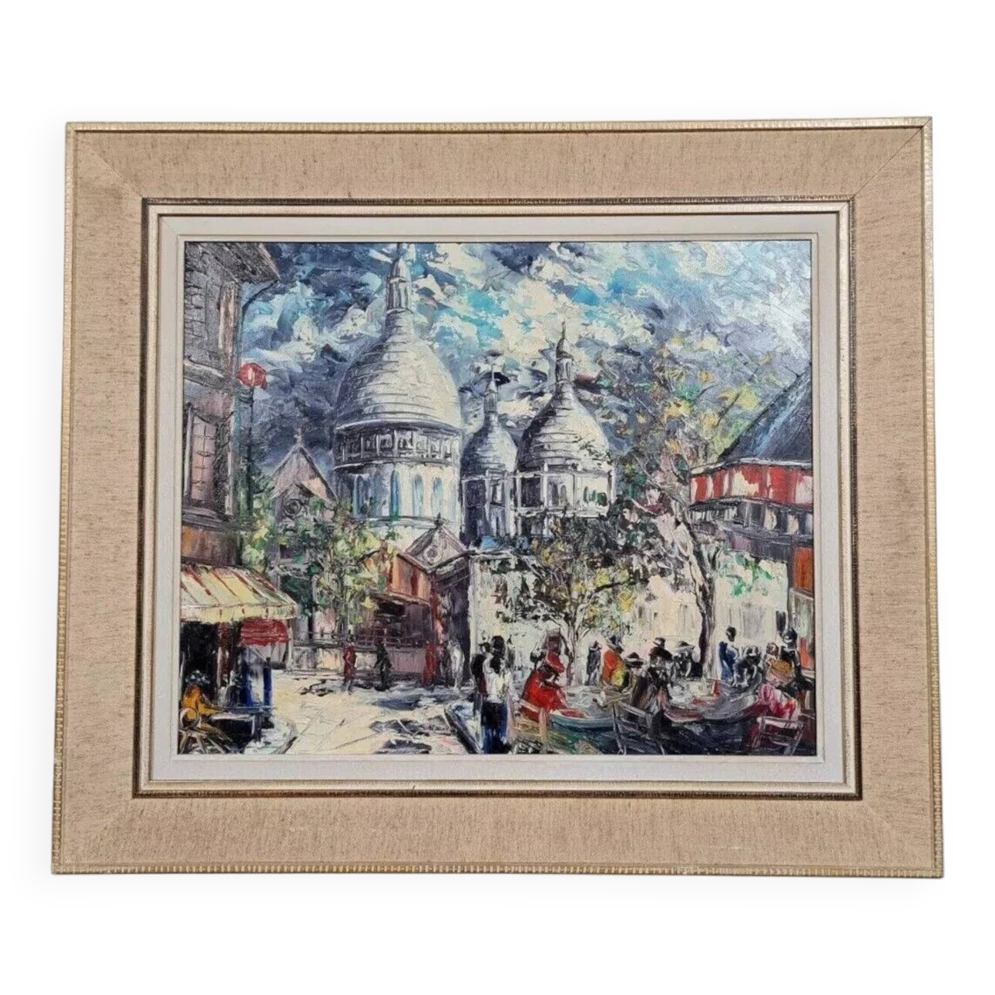 Henri Moreillon XXe / place du Tertre, Montmartre Paris