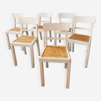 Set of 6 chairs from the 50s reconstruction style