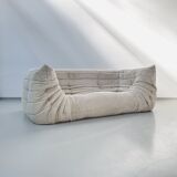 Beige Amrest Togo Sofa attributed to Michel Ducaroy for Ligne Roset, 1970s.