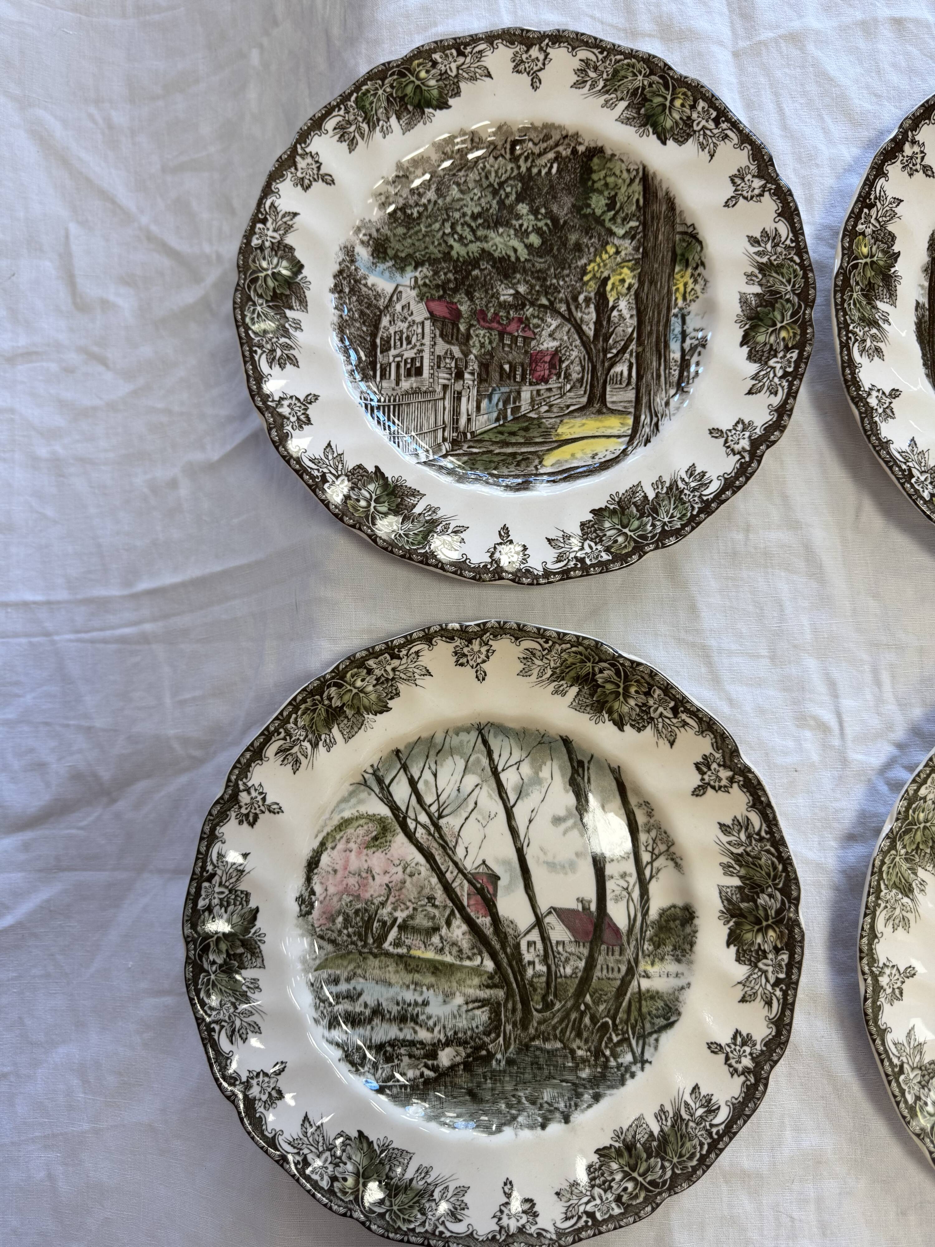 English dinner plates