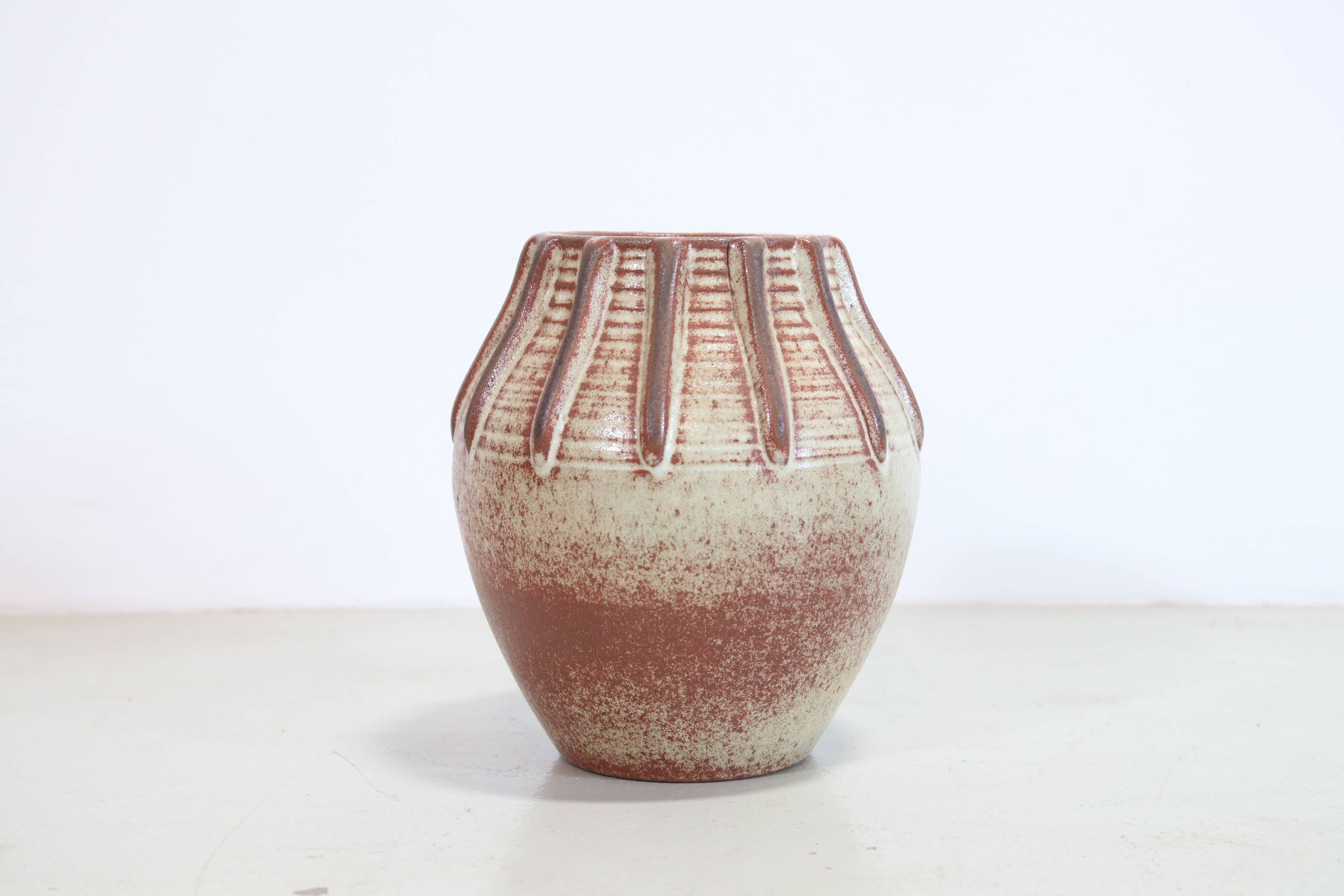 Large ceramic vase by Accolay from France