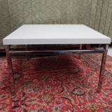 Table basse chromé vintage design 70