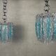 2x vintage Mazzega Murano pendant lamps