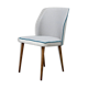 Chaise vintage pied de poule gris