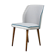 Chaise vintage pied de poule gris