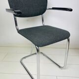 Grey cantilever chair
