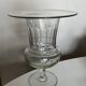 XXL neoclassical 19th-century medical vase in flat-cut crystal