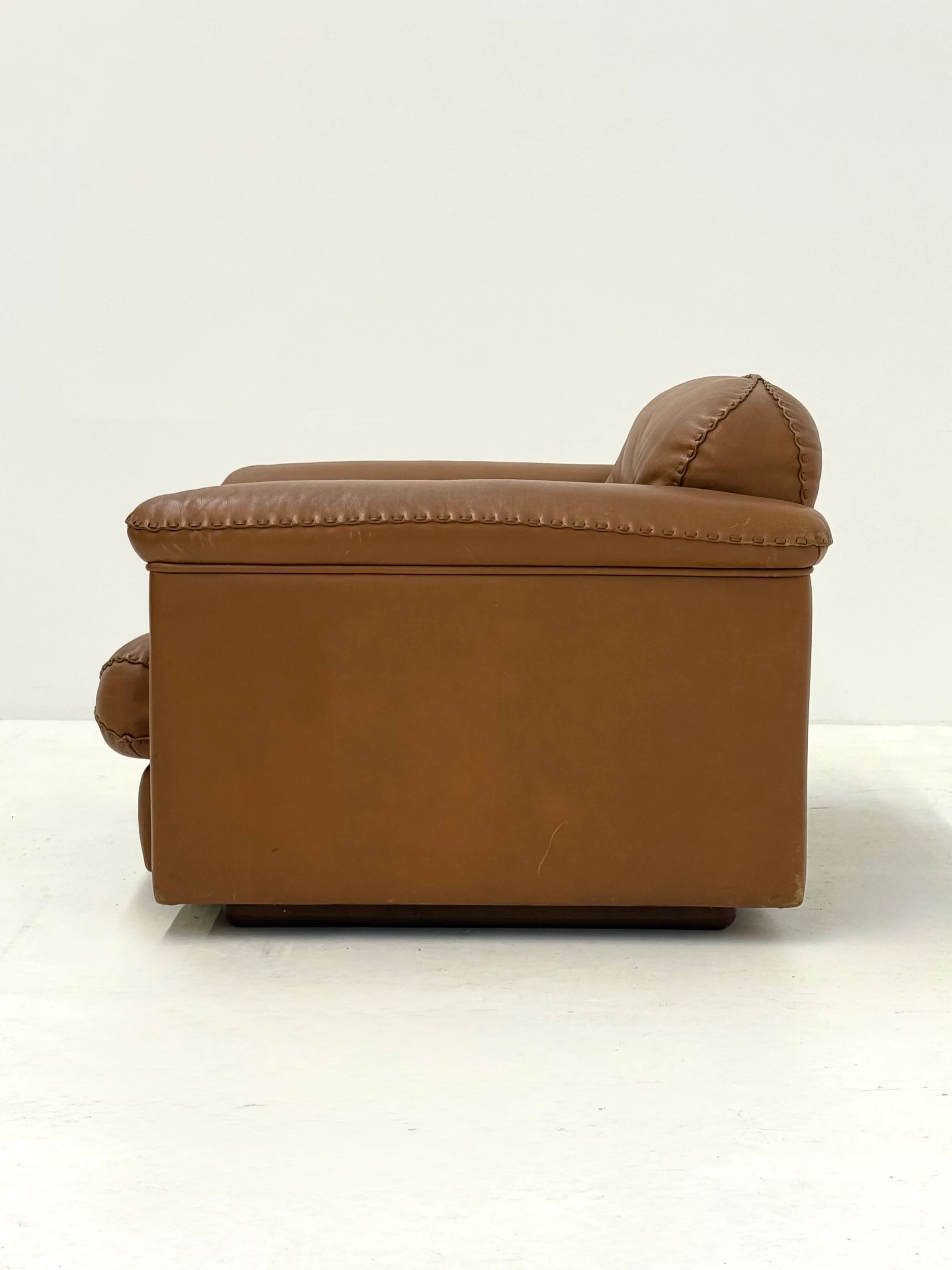 De Sede DS-101 camel brown vintage armchairs