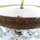 Art deco ceiling light or pendant lamp with tassels and brass. 22 rows.