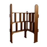 Wooden corner shelves