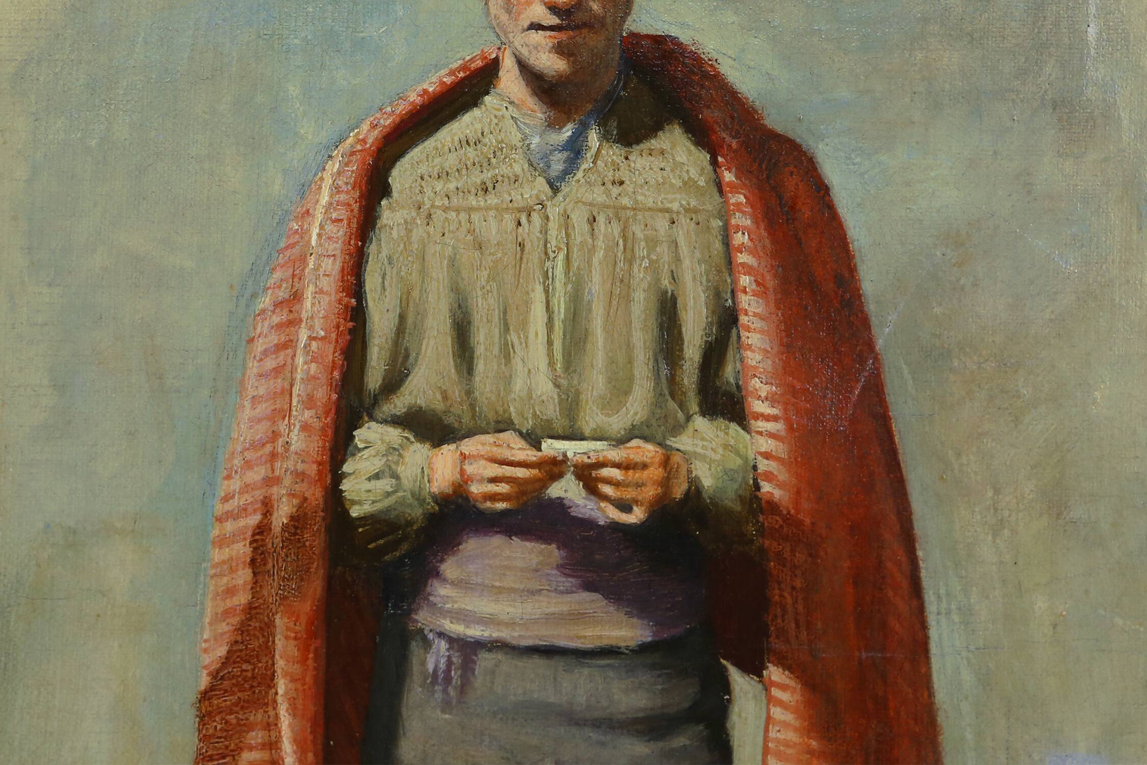 Peinture d'un homme vers 1850