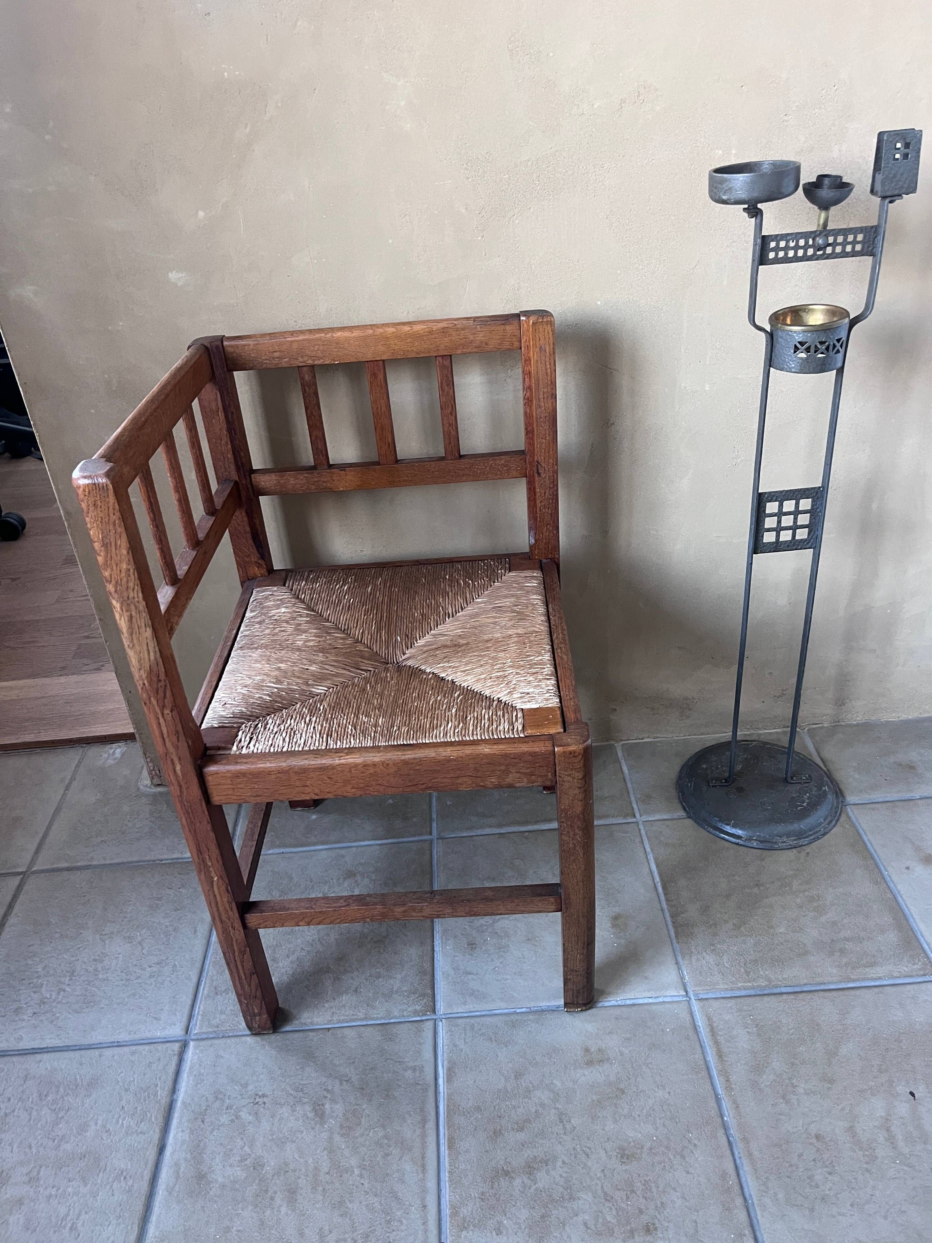 German smoker's accessory holder in wrought iron, 1916
