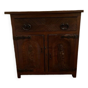 Buffet en bois sculpté espagnol