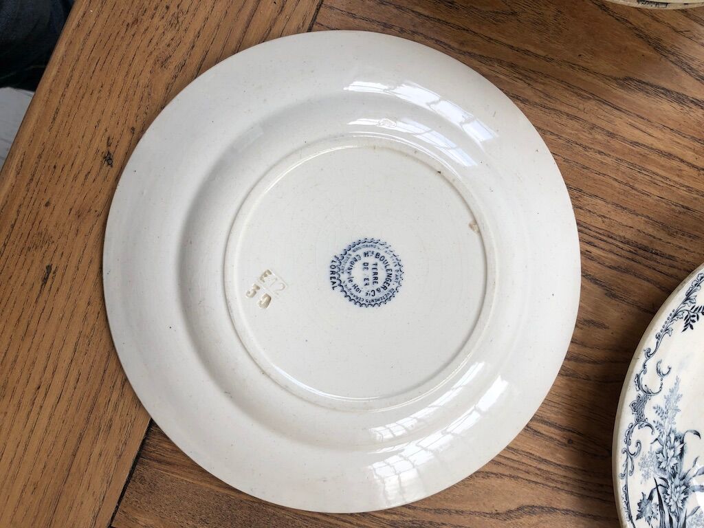 10 plates Terre de Fer Floreal Boulenger