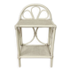 Vintage rattan side table / bedside table