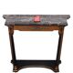 Elegant Italian Console Table, Black Marble Top, 1950s Empire Revival