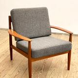 Mid Century Modern Teak armchair or easy chair by Grete Jalk for France & Son, Danish Design, 1950er