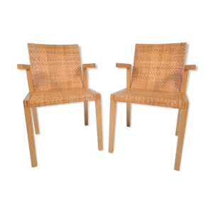 2 fauteuil en hêtre