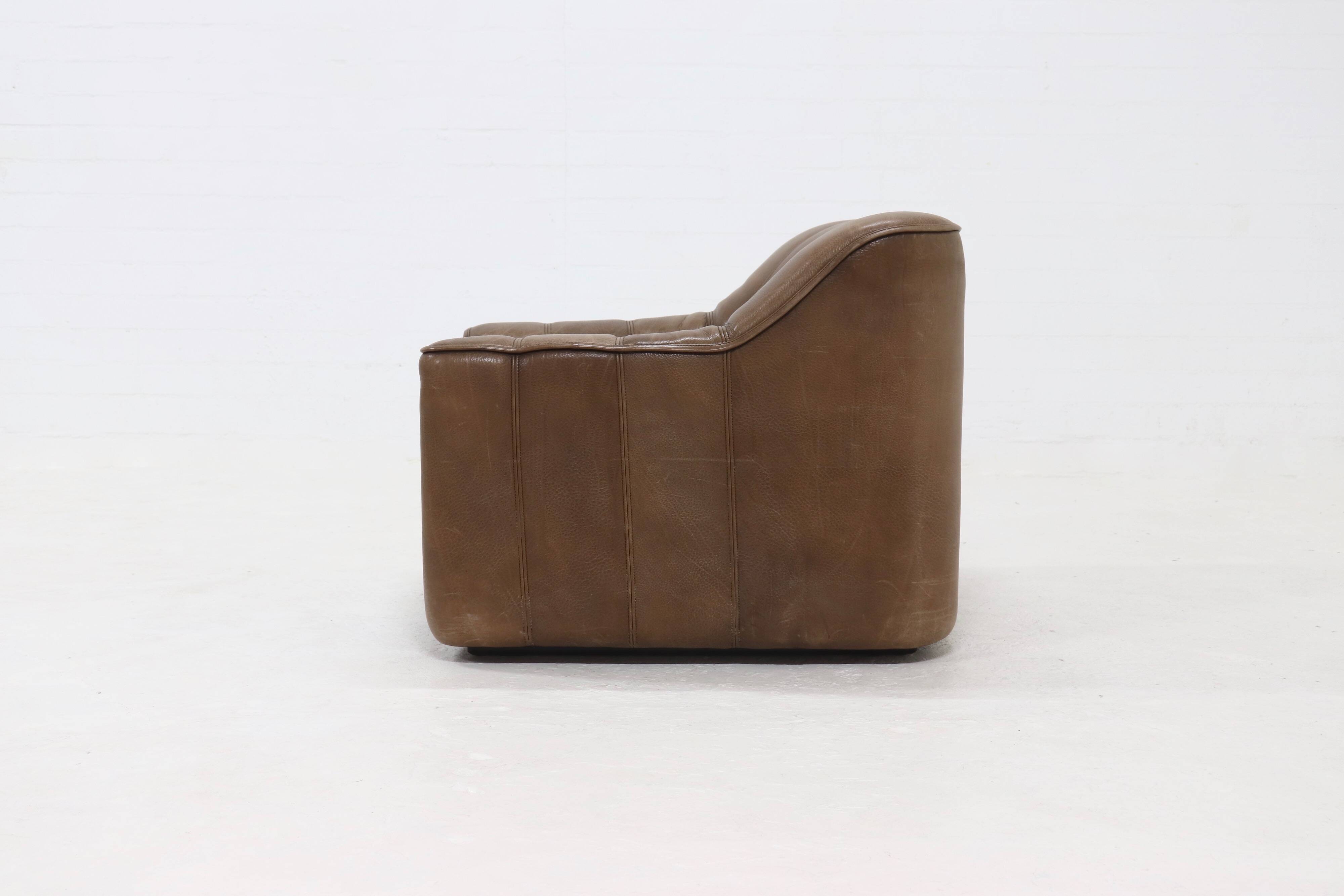Neck Leather De Sede DS44 Lounge Chair Switzerland 1970s