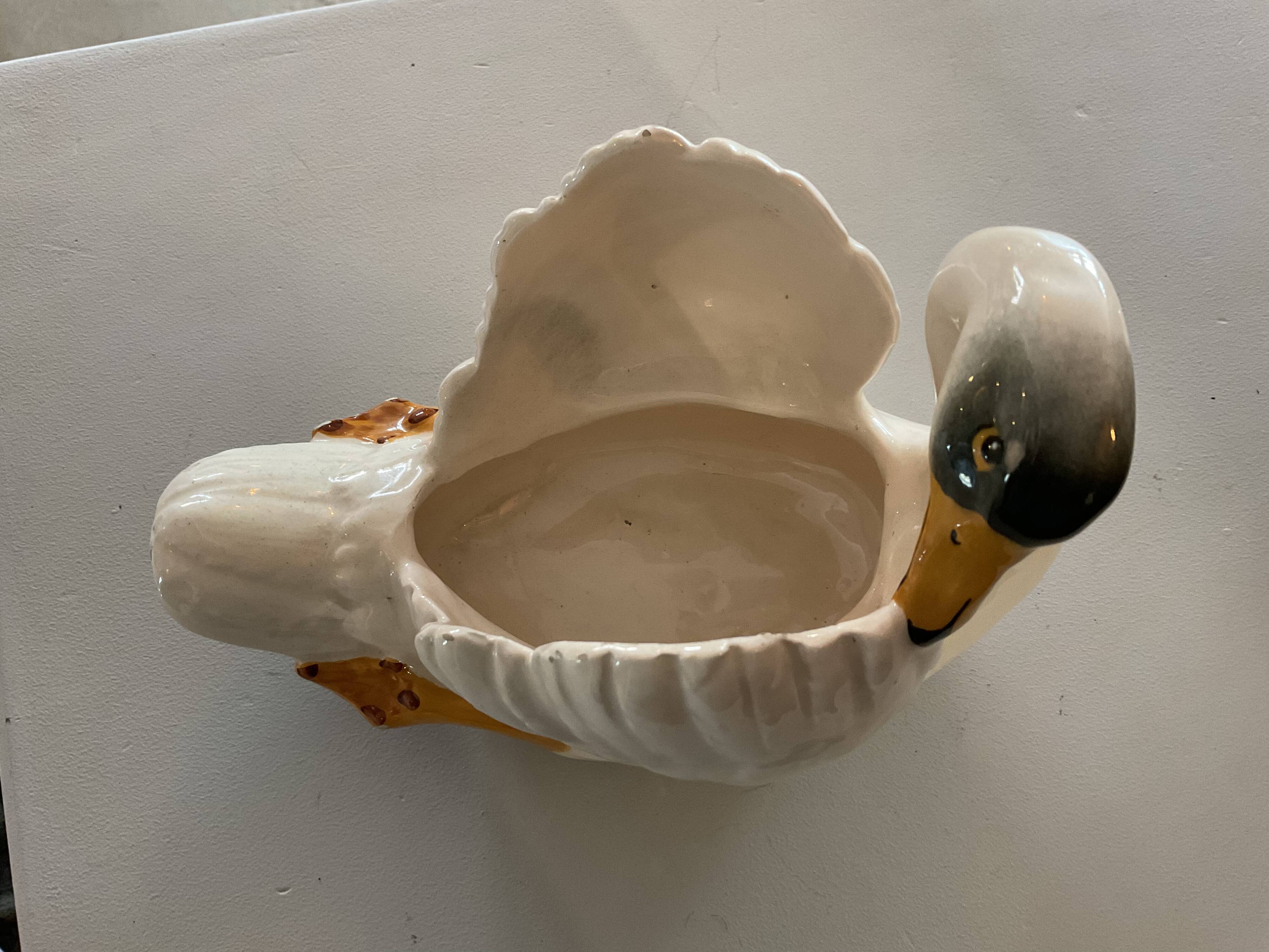 Empty swan pocket. Vallauris. Jérôme Massier .vintage