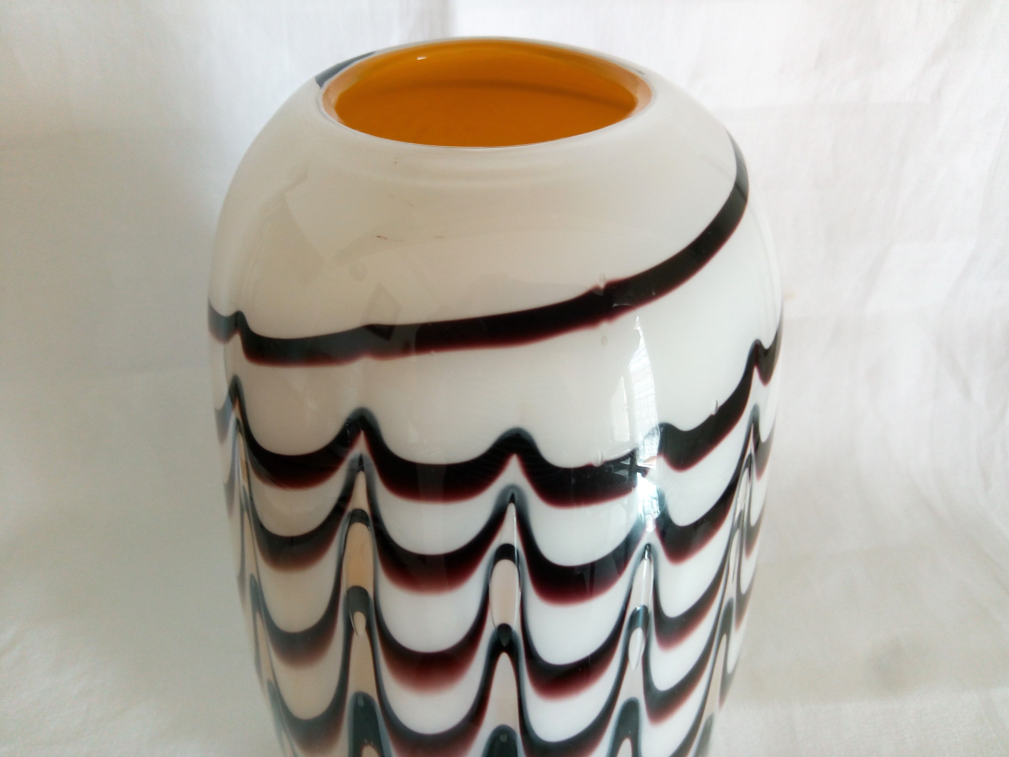 Carlo Moretti - Murano's large multi-layered glass ovoid vase