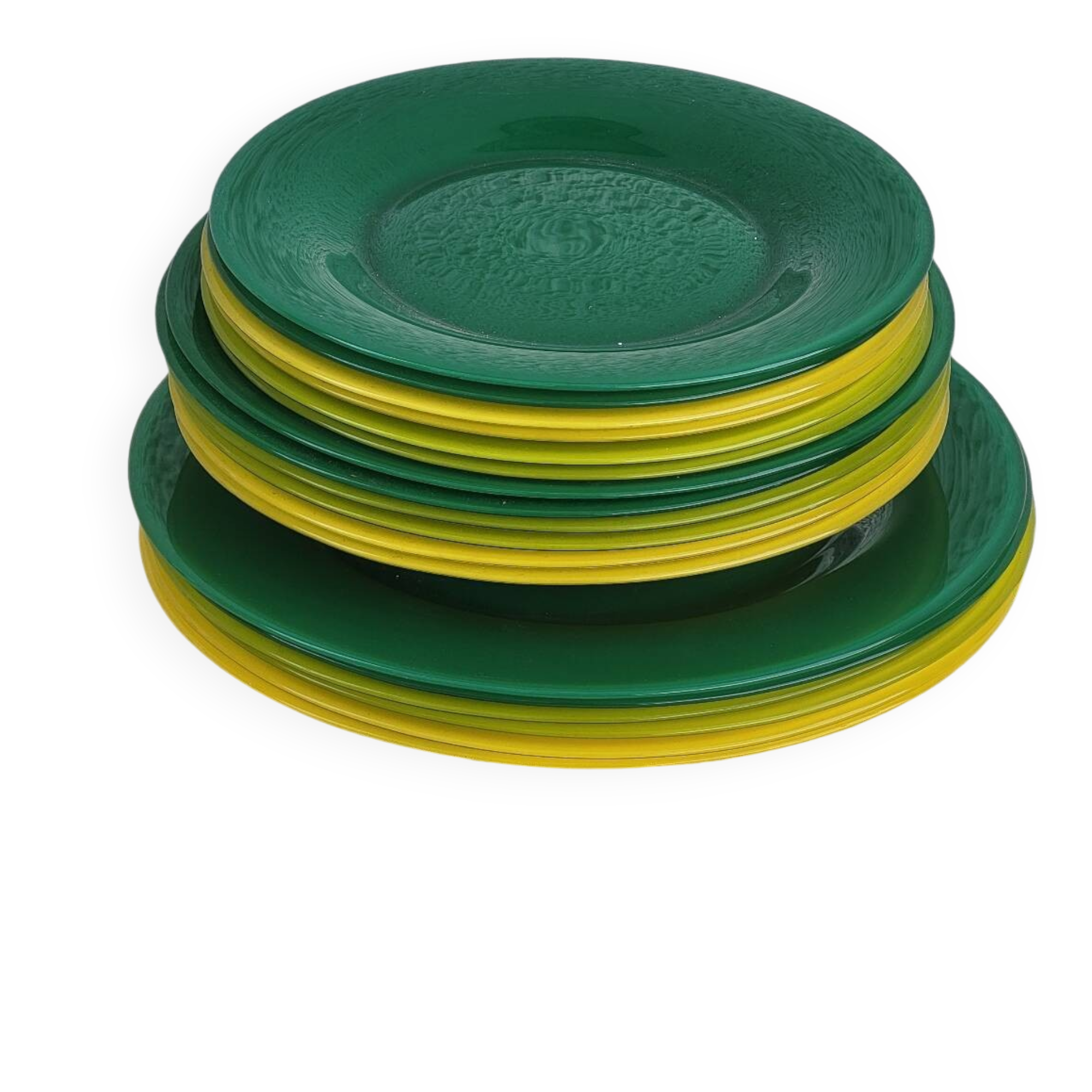 18 assiettes Memphis