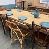 Solid oak farmhouse table
