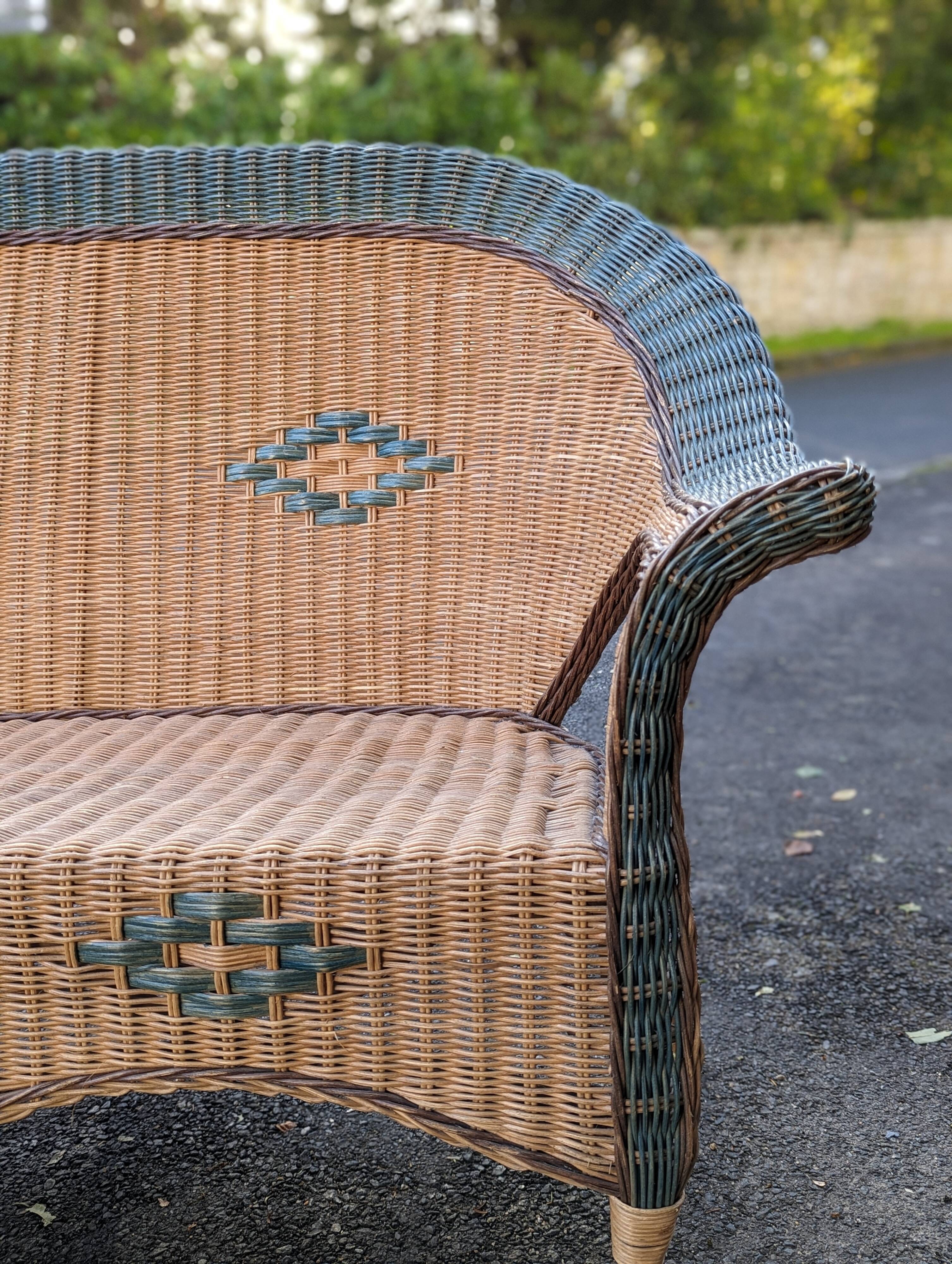 Rattan bench