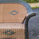 Rattan bench